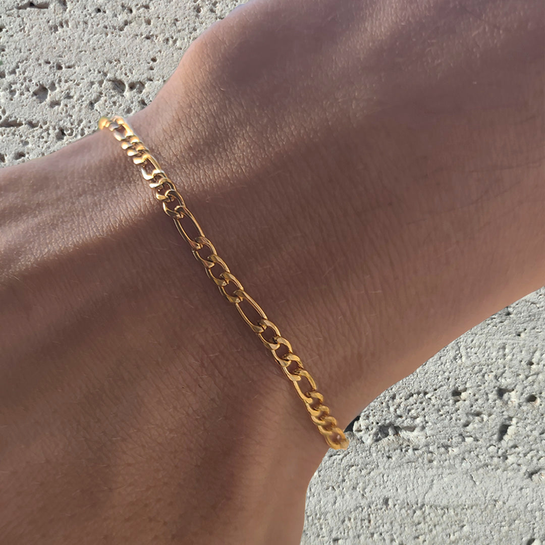 Figaro Bracelet 3mm | Oro - Milano Ice