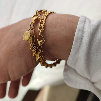 Rope Bracelet 5mm | Oro - Milano Ice