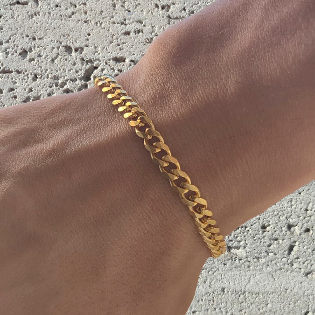 Cuban Bracelet 5mm | Oro - Milano Ice