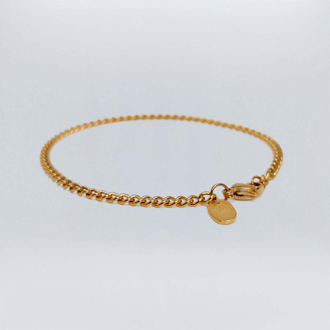 Curb Bracelet 3mm | Oro - Milano Ice