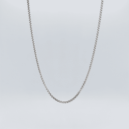 Round Box Chain 2mm | Argento - Milano Ice